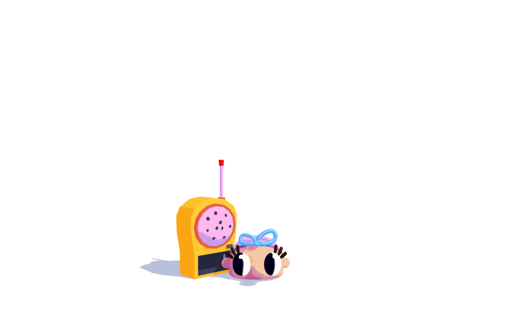 Baby with Radio